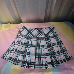 Mistakes & Heartbreaks Plaid Pleated Skirt